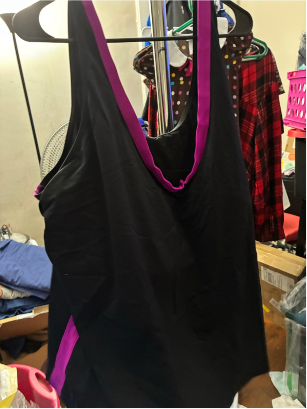 Women's Swimsuits For All One Piece Swimsuit Black Pink Size 34